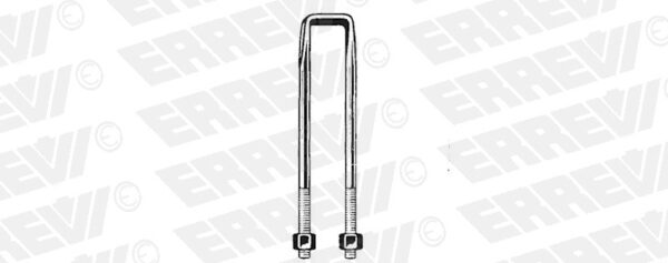 staffa balestra quadra piatta c/dadi 22/80/590 codice errewi 722761